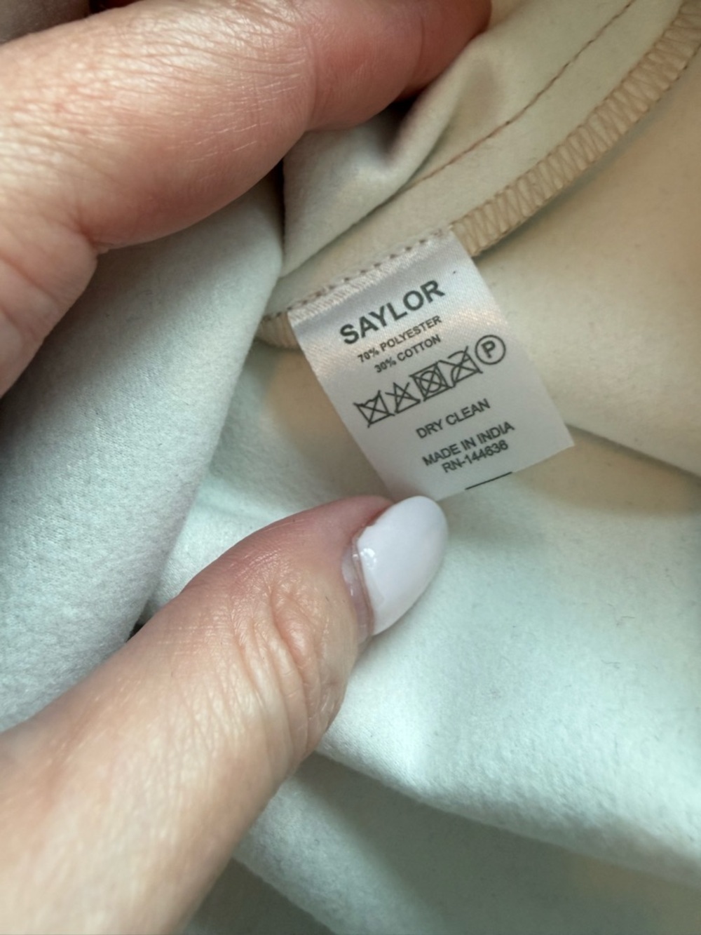 Saylor Andie Vegan Leather Top in Rose Quartz size S - Picture 5 of 5